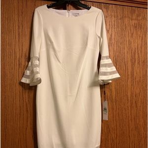 Calvin Klein dress NWT size 8. It’s more ivory than white.